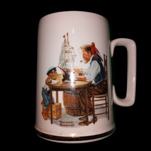 NORMAN ROCKWELL 1985 museum porcelain mug